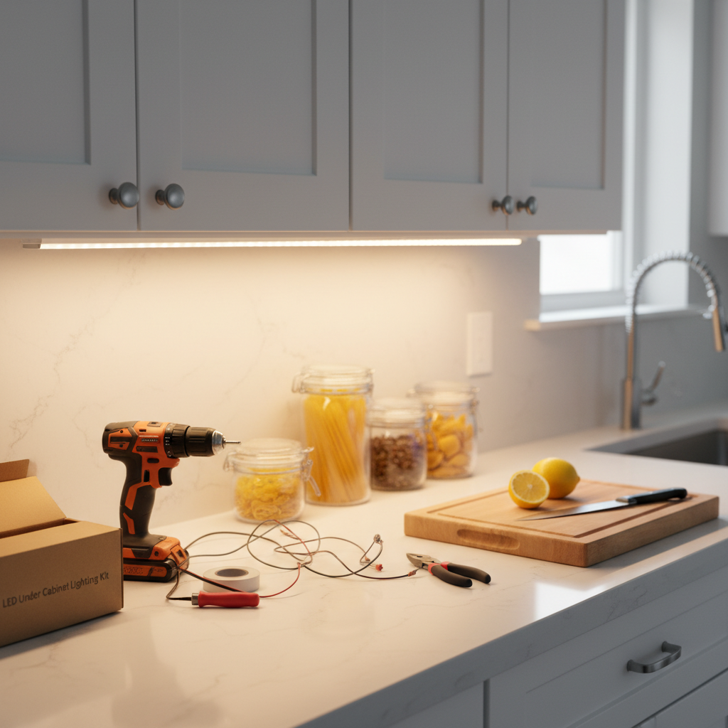 How to Illuminate Your Kitchen: A DIY Guide to Under Cabinet Lighting Installation