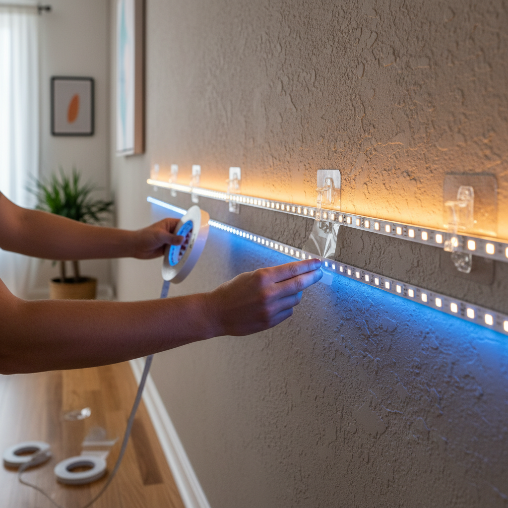 How to Stick LED Strips to Textured Walls Securely: A Definitive Guide